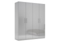 Шафа MiroMark Мегі / Megy 4-дверна 179 см, глянець сірий шиншила, серія Н - Зображення 4 Зображення 4 - Шафа MiroMark Мегі / Megy 4-дверна 179 см, глянець сірий шиншила, серія Н