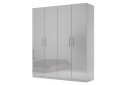 Шафа MiroMark Мегі / Megy 4-дверна 179 см, глянець сірий шиншила, серія Н - Зображення 1 Зображення 1 - Шафа MiroMark Мегі / Megy 4-дверна 179 см, глянець сірий шиншила, серія Н