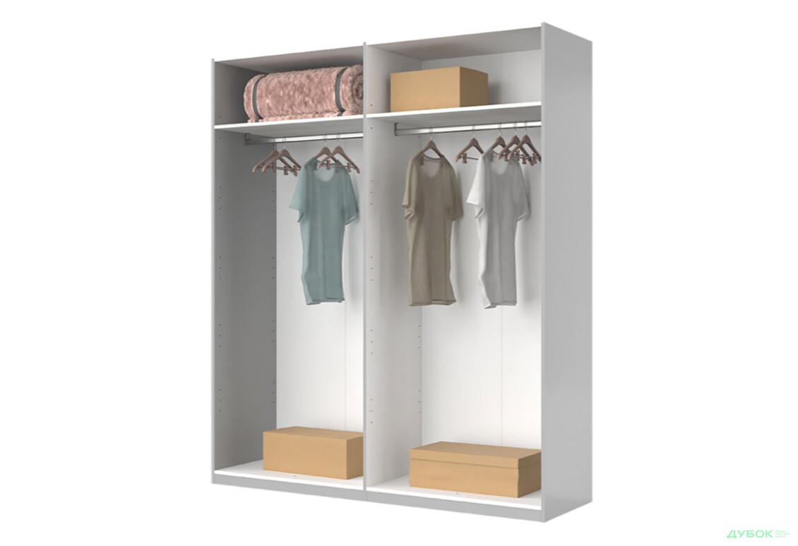 Шафа MiroMark Мегі / Megy 4-дверна 179 см, глянець сірий шиншила, серія Н - Зображення 3 Зображення 3 - Шафа MiroMark Мегі / Megy 4-дверна 179 см, глянець сірий шиншила, серія Н