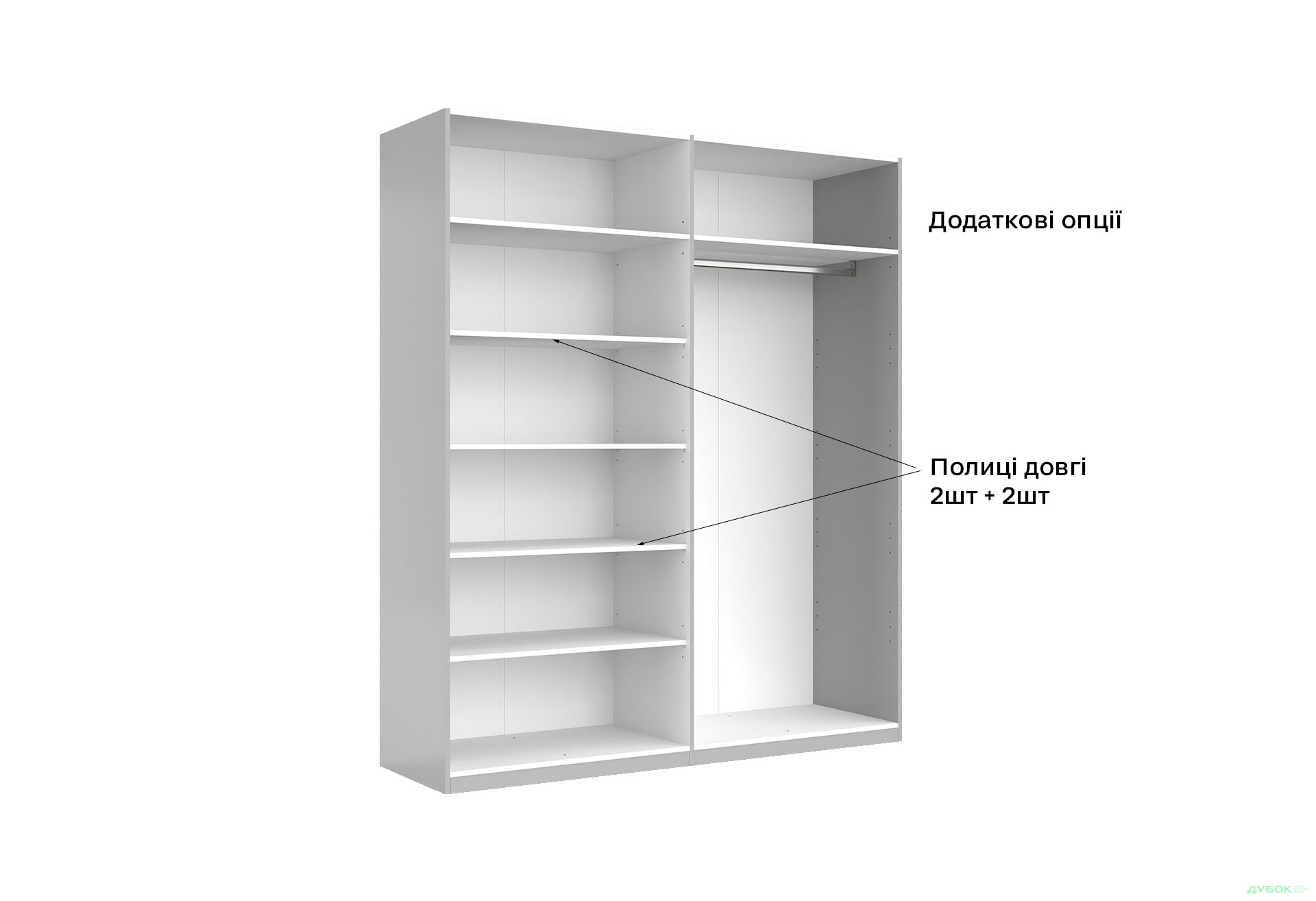 Шафа MiroMark Мегі / Megy 4-дверна 179 см, глянець сірий шиншила, серія Н - Зображення 9 Зображення 9 - Шафа MiroMark Мегі / Megy 4-дверна 179 см, глянець сірий шиншила, серія Н