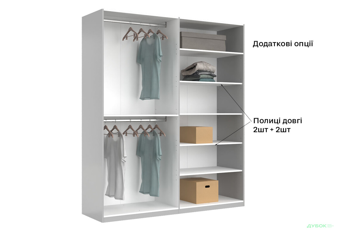 Шафа MiroMark Мегі / Megy 4-дверна 179 см, глянець сірий шиншила, серія Н - Зображення 12 Зображення 12 - Шафа MiroMark Мегі / Megy 4-дверна 179 см, глянець сірий шиншила, серія Н