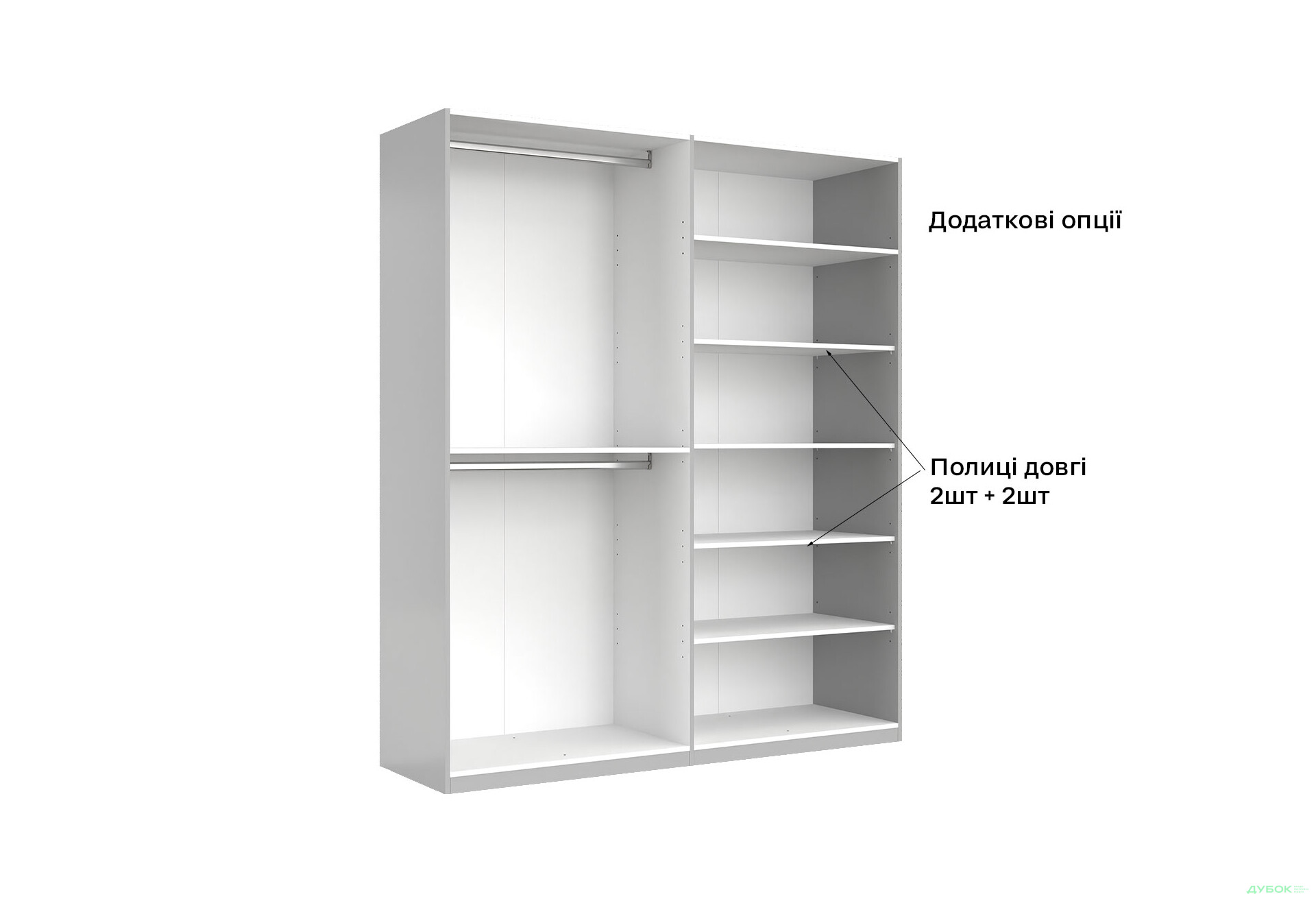 Шафа MiroMark Мегі / Megy 4-дверна 179 см, глянець сірий шиншила, серія Н - Зображення 13 Зображення 13 - Шафа MiroMark Мегі / Megy 4-дверна 179 см, глянець сірий шиншила, серія Н