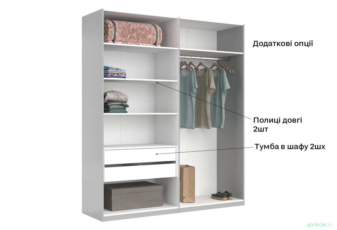 Шафа MiroMark Мегі / Megy 4-дверна 179 см, глянець сірий шиншила, серія Н - Зображення 17 Зображення 17 - Шафа MiroMark Мегі / Megy 4-дверна 179 см, глянець сірий шиншила, серія Н