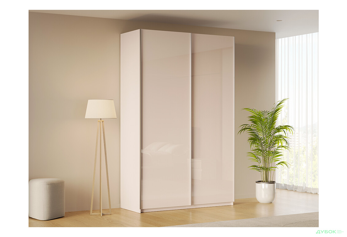 Зображення 2 - Шафа-купе MiroMark Лілі / Lily 2-дверна 150х240 см, глянець кашемір, серія Н