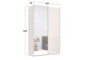 Изображение 12 - Шкаф-купе MiroMark Лили / Lily с зеркалом 2-дверный 150х240 см, глянец кашемир, серия Н