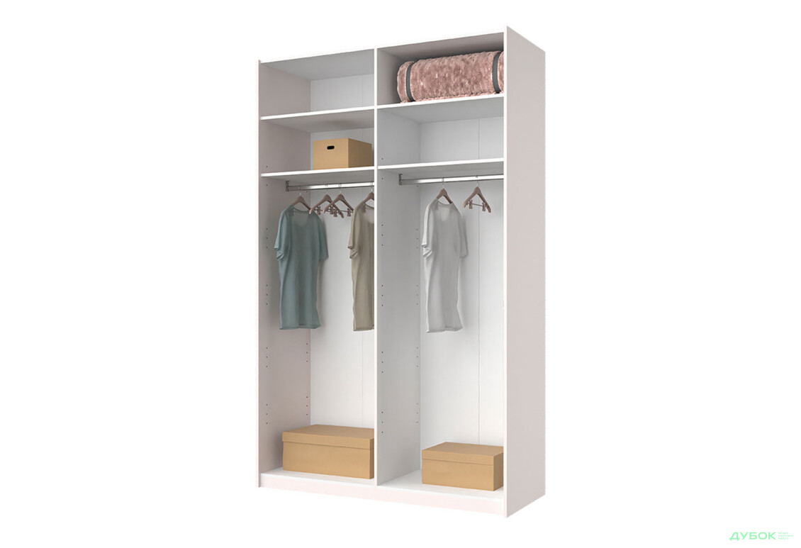 Изображение 2 - Шкаф-купе MiroMark Лили / Lily с зеркалом 2-дверный 150х240 см, глянец кашемир, серия Н