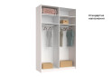 Изображение 5 - Шкаф-купе MiroMark Лили / Lily с зеркалом 2-дверный 150х240 см, глянец кашемир, серия Н