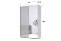 Зображення 4 - Шафа-купе MiroMark Мегі / Megy 2-дверна 150х240 см глянець сірий шиншила / дзеркало