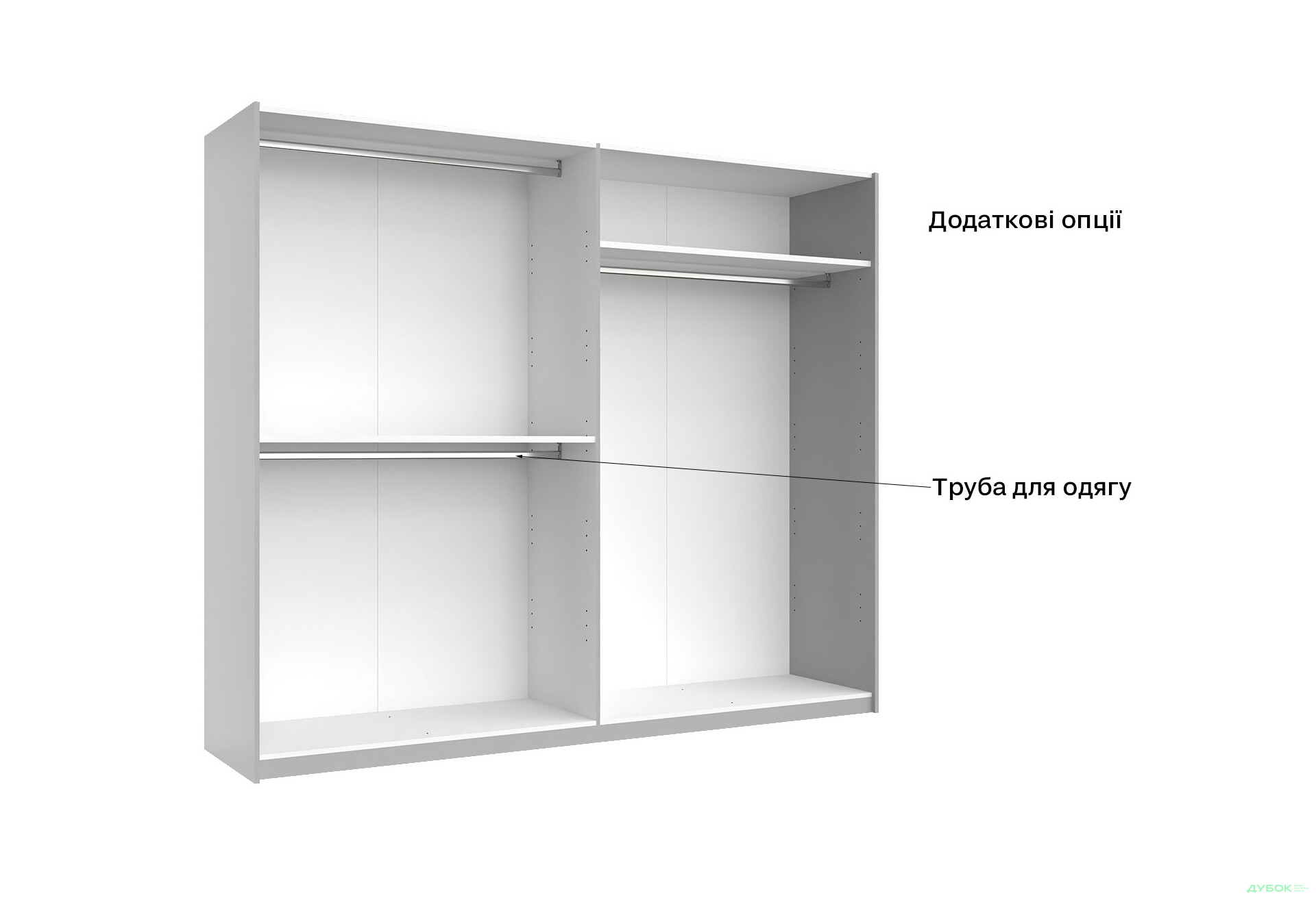 Зображення 11 - Шафа-купе MiroMark Мегі / Megy 3-дверна 250х210 см глянець сірий шиншила / дзеркало