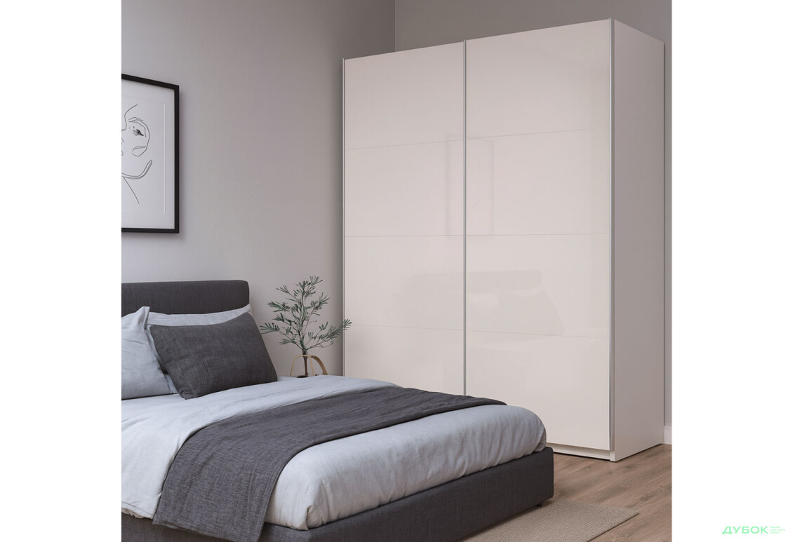 Изображение 2 - Шкаф-купе MiroMark Лили / Lily 2-дверный 200х240 см, глянец кашемир, серия Н