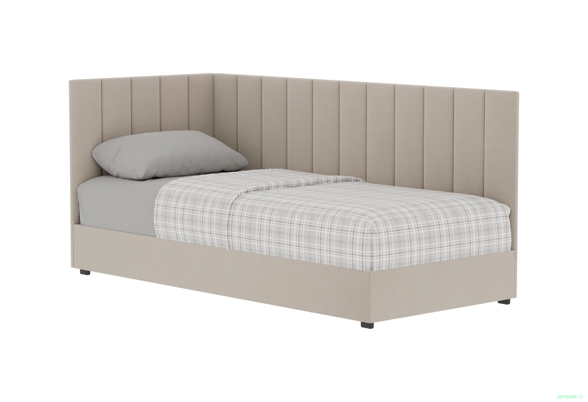 Ліжко-подіум Vika Перлина 90х200 см підйомне з матрацом, збірка ліва, бежеве (Zenit 26) - Зображення 1 Зображення 1 - Ліжко-подіум Vika Перлина 90х200 см підйомне з матрацом, збірка ліва, бежеве (Zenit 26)