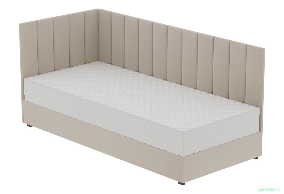 Ліжко-подіум Vika Перлина 90х200 см підйомне з матрацом, збірка ліва, бежеве (Zenit 26) - Зображення 4 Зображення 4 - Ліжко-подіум Vika Перлина 90х200 см підйомне з матрацом, збірка ліва, бежеве (Zenit 26)