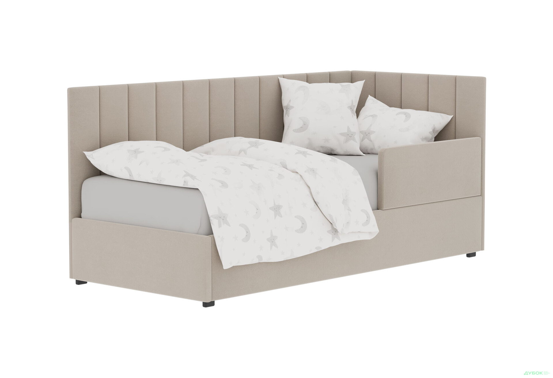 Ліжко-подіум Vika Перлина 90х200 підйомне з каркасним матрацом та бортиком, збірка права, бежеве (Zenit 26) - Зображення 1 Зображення 1 - Ліжко-подіум Vika Перлина 90х200 підйомне з каркасним матрацом та бортиком, збірка права, бежеве (Zenit 26)