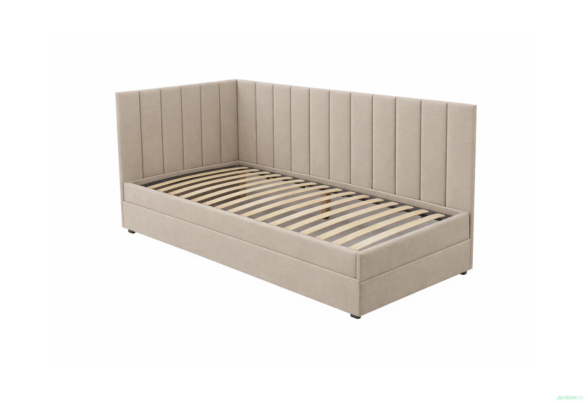 Зображення 5 - Ліжко-подіум Vika Перлина New 90х200 см підйомне без матрацу, збірка ліва, бежеве (Zenit 26)