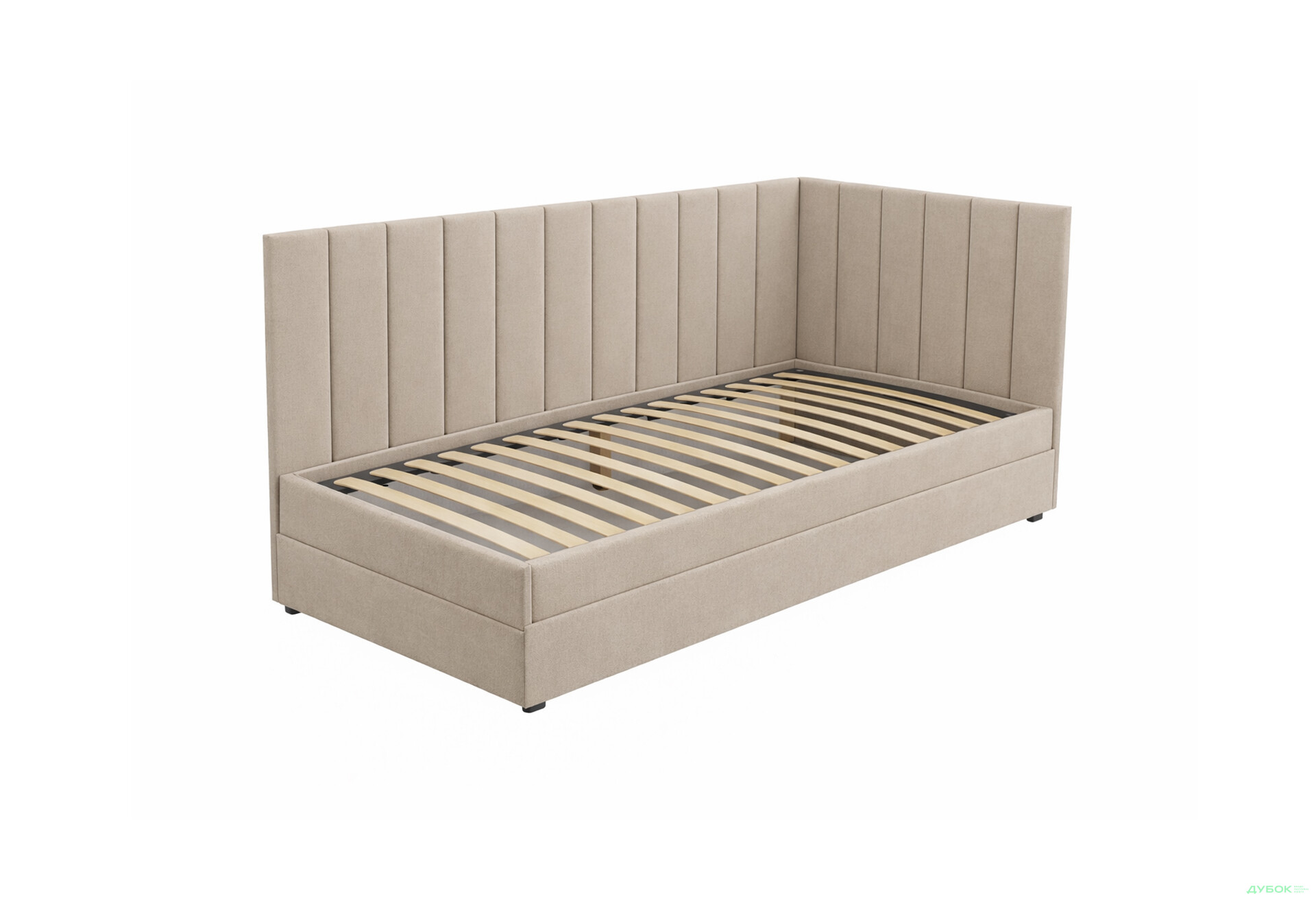 Изображение 5 - Кровать-подиум Вика Пэрлына New 90х200 см подъемная без матраса, сборка правая, бежевое (Zenit 26)