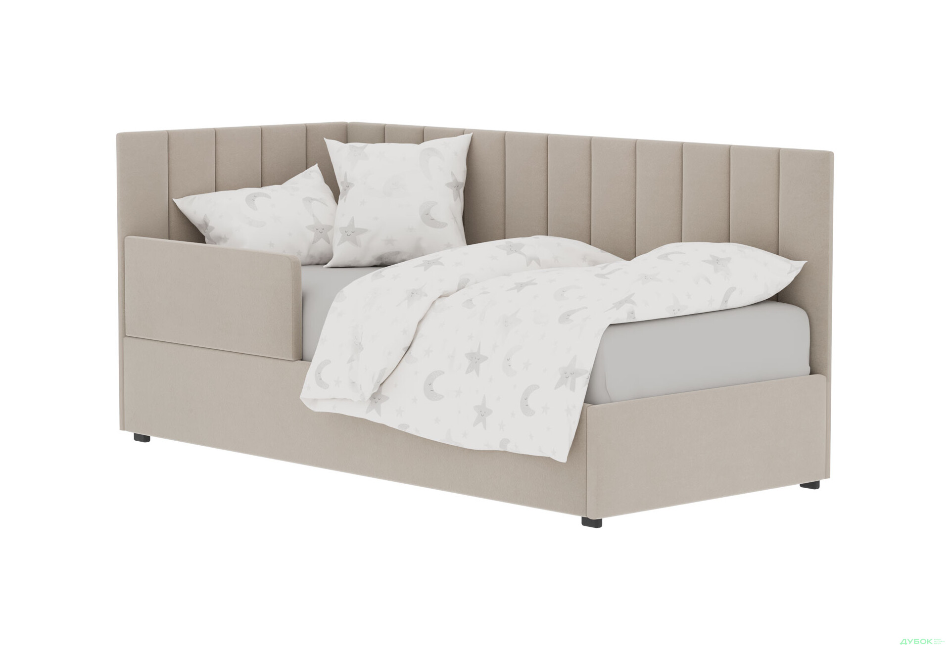 Ліжко-подіум Vika Перлина New 90х200 см підйомне з бортиком, без матрацу, збірка ліва, бежеве (Zenit 26) - Зображення 1 Зображення 1 - Ліжко-подіум Vika Перлина New 90х200 см підйомне з бортиком, без матрацу, збірка ліва, бежеве (Zenit 26)