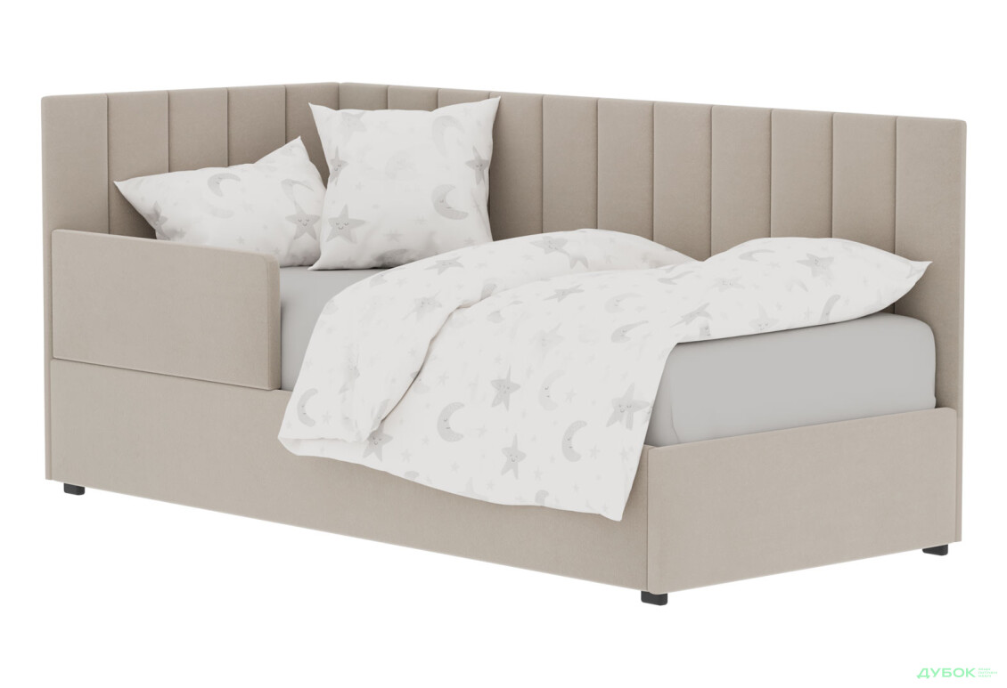 Ліжко-подіум Vika Перлина New 90х200 см підйомне з бортиком, без матрацу, збірка ліва, бежеве (Zenit 26) - Зображення 1 Зображення 1 - Ліжко-подіум Vika Перлина New 90х200 см підйомне з бортиком, без матрацу, збірка ліва, бежеве (Zenit 26)