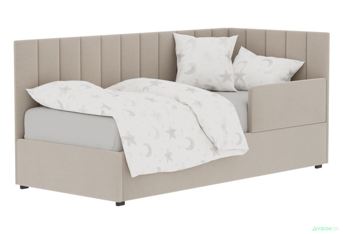 Ліжко-подіум Vika Перлина New 90х200 см підйомне з бортиком, без матрацу, збірка права, бежеве (Zenit 26) - Зображення 1 Зображення 1 - Ліжко-подіум Vika Перлина New 90х200 см підйомне з бортиком, без матрацу, збірка права, бежеве (Zenit 26)