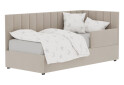 Ліжко-подіум Vika Перлина New 90х200 см підйомне з бортиком, без матрацу, збірка права, бежеве (Zenit 26) - Зображення 1 Зображення 1 - Ліжко-подіум Vika Перлина New 90х200 см підйомне з бортиком, без матрацу, збірка права, бежеве (Zenit 26)
