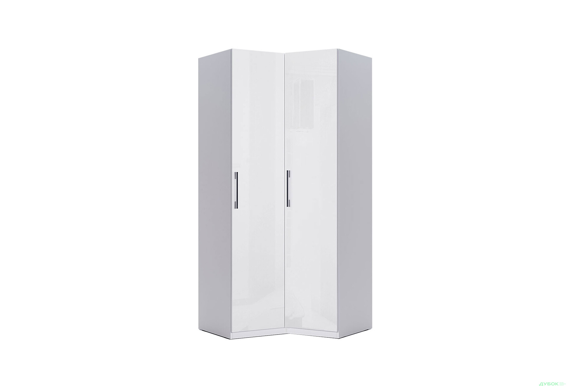 Шафа MiroMark Фемілі кутова 2-дверна 100х103 см Біла, серія Н - Зображення 1 Зображення 1 - Шафа MiroMark Фемілі кутова 2-дверна 100х103 см Біла, серія Н