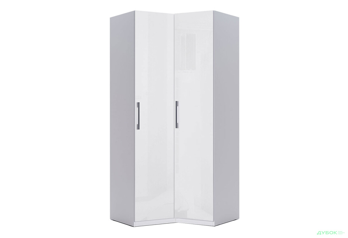 Шафа MiroMark Фемілі кутова 2-дверна 100х103 см Біла, серія Н - Зображення 1 Зображення 1 - Шафа MiroMark Фемілі кутова 2-дверна 100х103 см Біла, серія Н