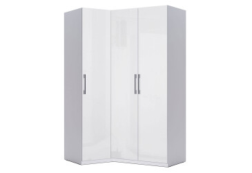 Шафа MiroMark Фемілі кутова 3-дверна 100х148 см Біла, серія Н