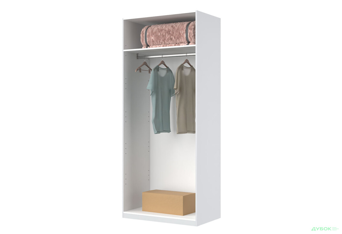 Шафа MiroMark Фемілі кутова 3-дверна 100х148 см Біла, серія Н - Зображення 8 Зображення 8 - Шафа MiroMark Фемілі кутова 3-дверна 100х148 см Біла, серія Н