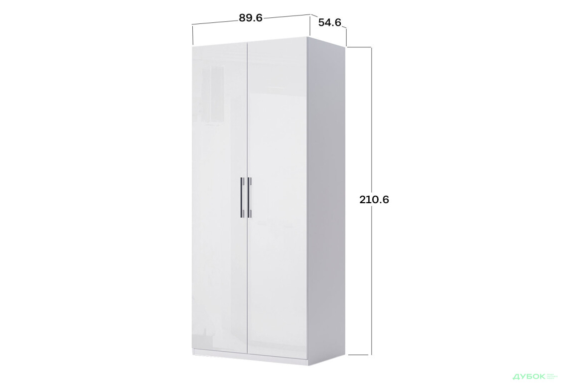 Шафа MiroMark Фемілі кутова 3-дверна 100х148 см Біла, серія Н - Зображення 5 Зображення 5 - Шафа MiroMark Фемілі кутова 3-дверна 100х148 см Біла, серія Н