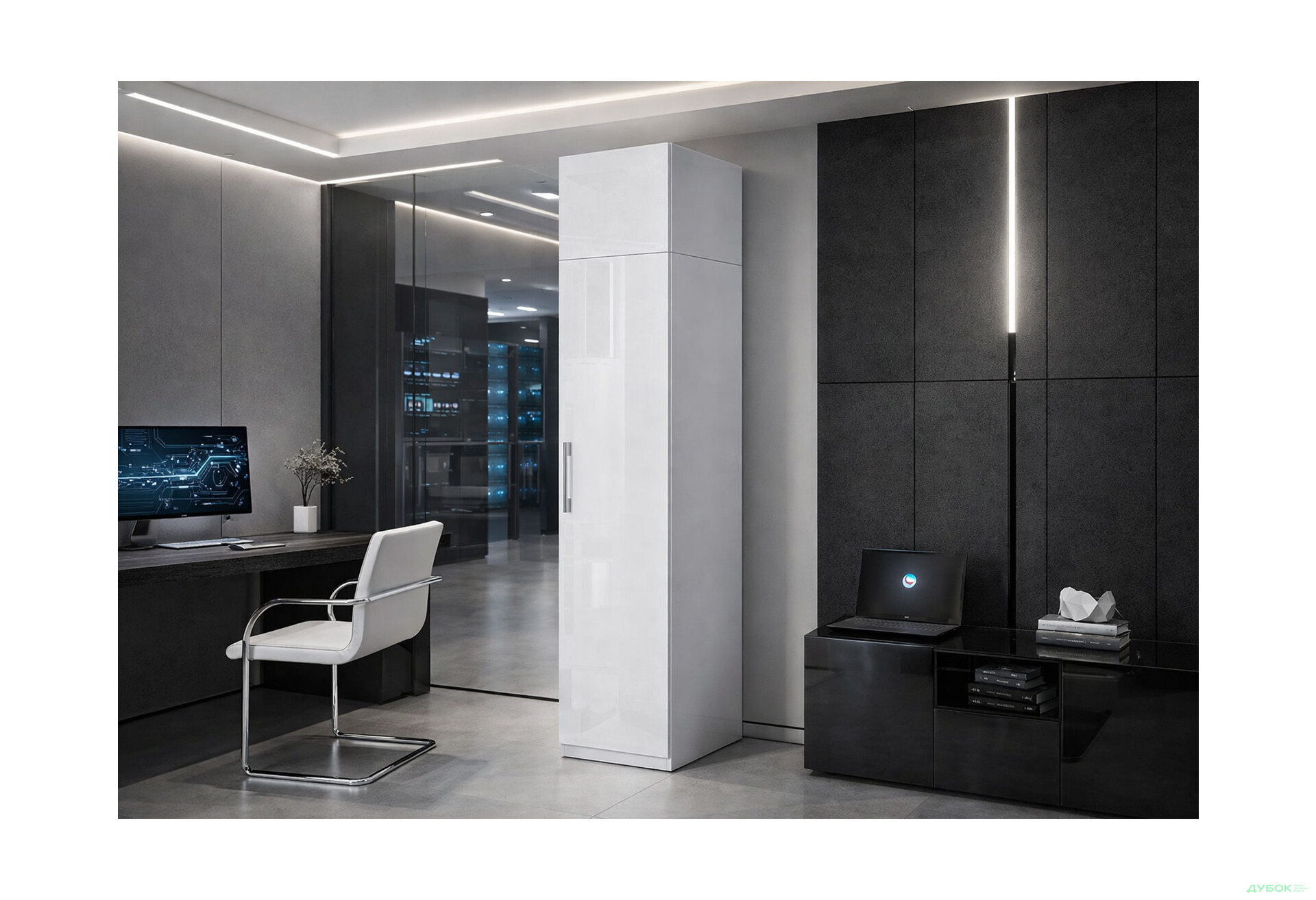 Изображение 2 - Шкаф МироМарк Фемили 1-дверная с антресолью 45 см Белая, серия Н