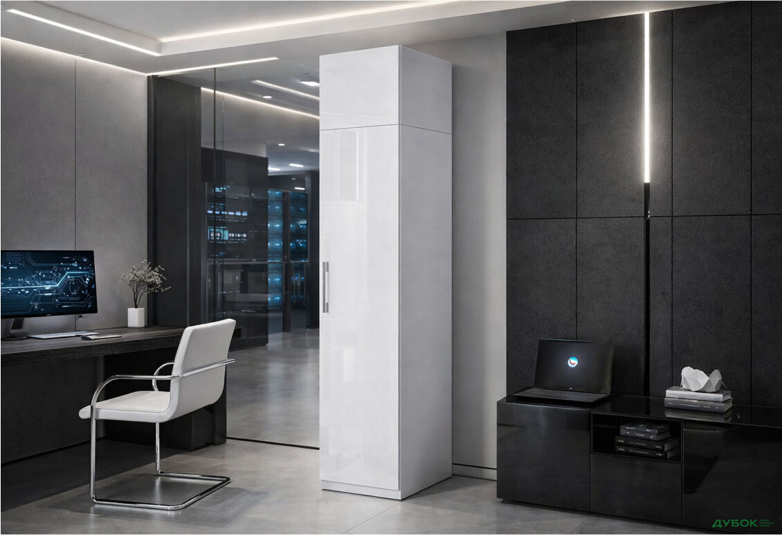 Изображение 2 - Шкаф МироМарк Фемили 1-дверная с антресолью 45 см Белая, серия Н