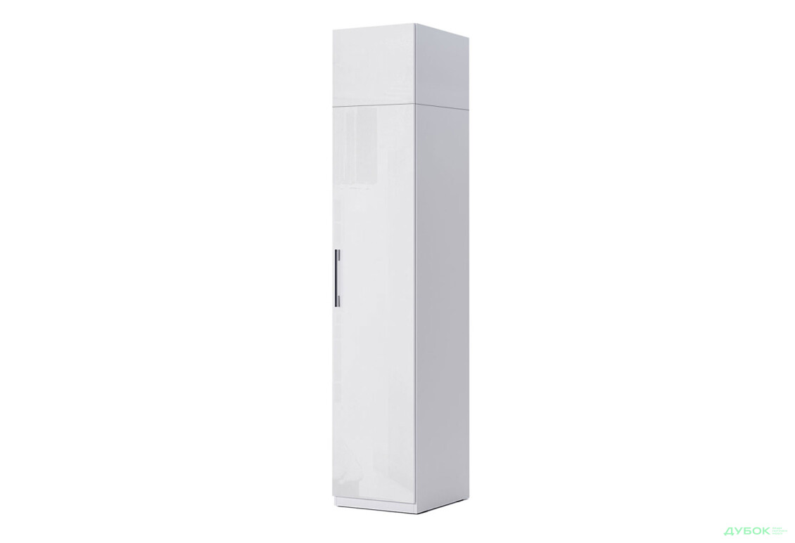 Шафа MiroMark Фемілі 1-дверна з антресолею 45 см Біла, серія Н - Зображення 1 Зображення 1 - Шафа MiroMark Фемілі 1-дверна з антресолею 45 см Біла, серія Н