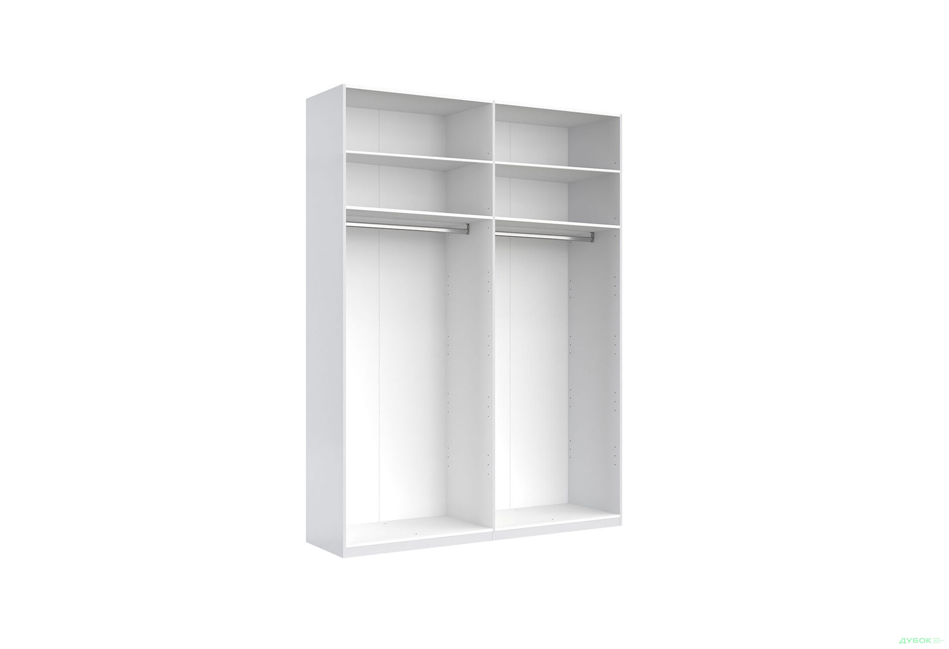 Шафа MiroMark Фемілі 4-дверна з антресолею, з дзеркалами 179 см Біла, серія Н - Зображення 4 Зображення 4 - Шафа MiroMark Фемілі 4-дверна з антресолею, з дзеркалами 179 см Біла, серія Н