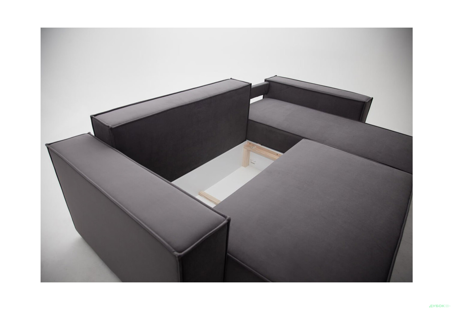 Изображение 13 - Мягкий уголок Kredens furniture Фрейм 252х169 см, ткань серая