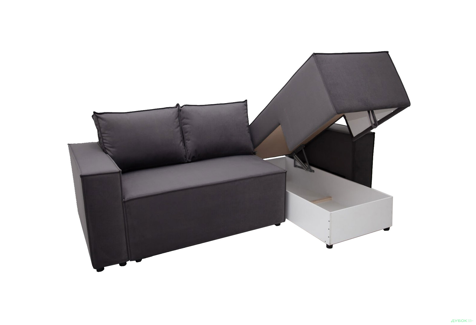 Изображение 8 - Мягкий уголок Kredens furniture Фрейм 252х169 см, ткань серая