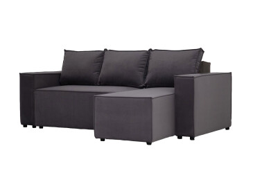 Мягкий уголок Kredens furniture Фрейм 252х169 см, ткань серая