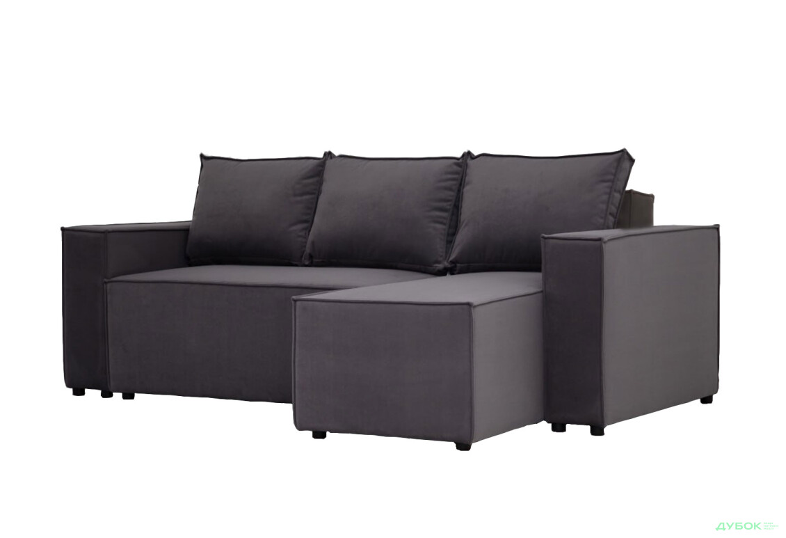 Мягкий уголок Kredens furniture Фрейм 252х169 см, ткань серая