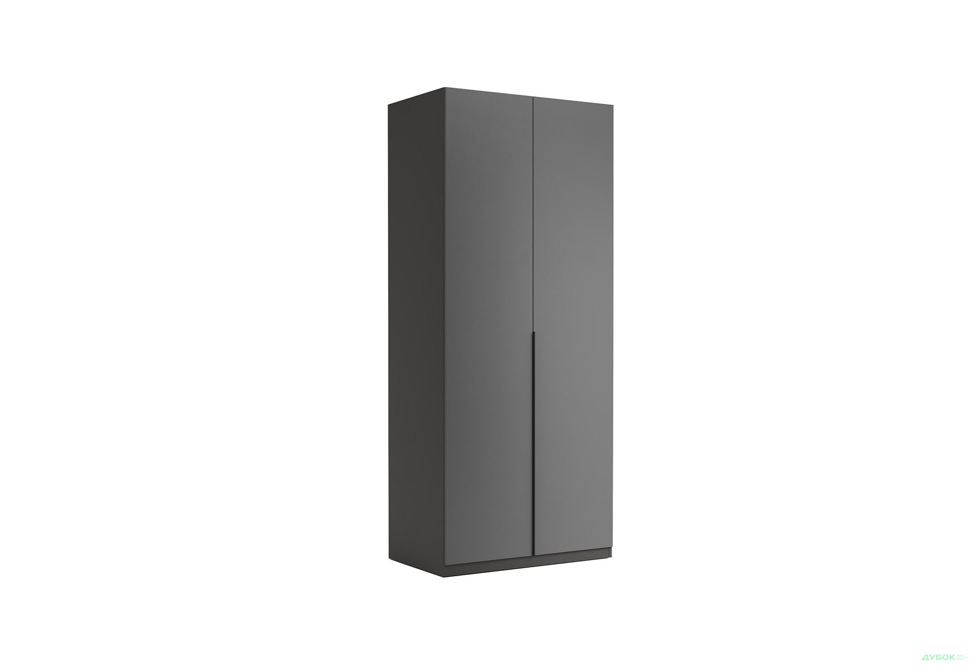 Шафа MiroMark Doni / Доні 2-дверна 90 см, графіт серія Н - Зображення 4 Зображення 4 - Шафа MiroMark Doni / Доні 2-дверна 90 см, графіт серія Н
