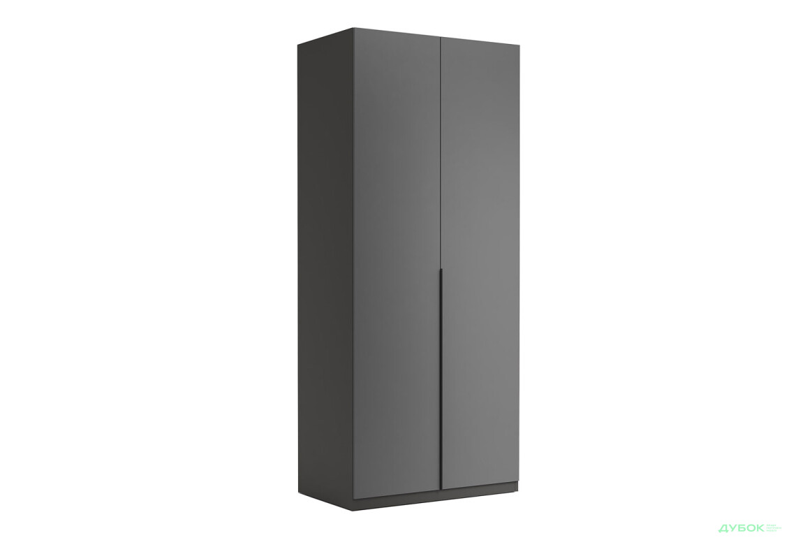 Шафа MiroMark Doni / Доні 2-дверна 90 см, графіт серія Н - Зображення 4 Зображення 4 - Шафа MiroMark Doni / Доні 2-дверна 90 см, графіт серія Н
