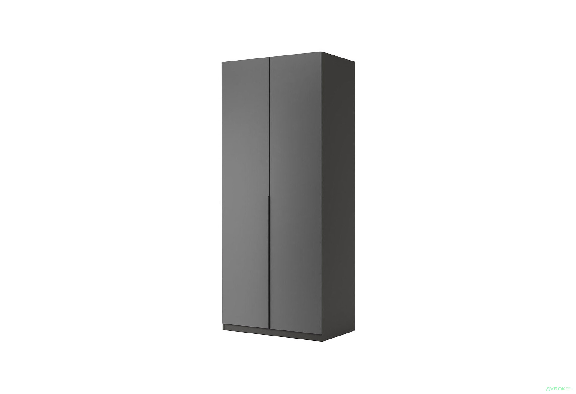 Шафа MiroMark Doni / Доні 2-дверна 90 см, графіт серія Н - Зображення 1 Зображення 1 - Шафа MiroMark Doni / Доні 2-дверна 90 см, графіт серія Н
