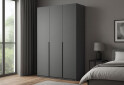 Шафа MiroMark Doni / Доні 3-дверна 134 см, графіт серія Н - Зображення 2 Зображення 2 - Шафа MiroMark Doni / Доні 3-дверна 134 см, графіт серія Н