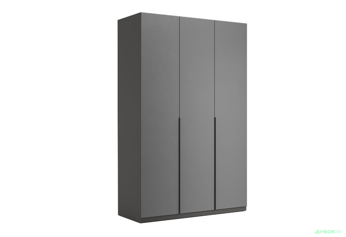 Шафа MiroMark Doni / Доні 3-дверна 134 см, графіт серія Н - Зображення 4 Зображення 4 - Шафа MiroMark Doni / Доні 3-дверна 134 см, графіт серія Н