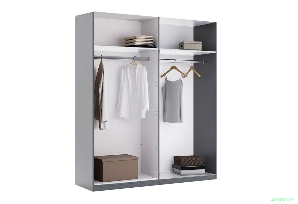 Шкаф МироМарк Doni / Дони 4-хдверный 179 см, графит серия Н - Изображение 3 Изображение 3 - Шкаф МироМарк Doni / Дони 4-хдверный 179 см, графит серия Н