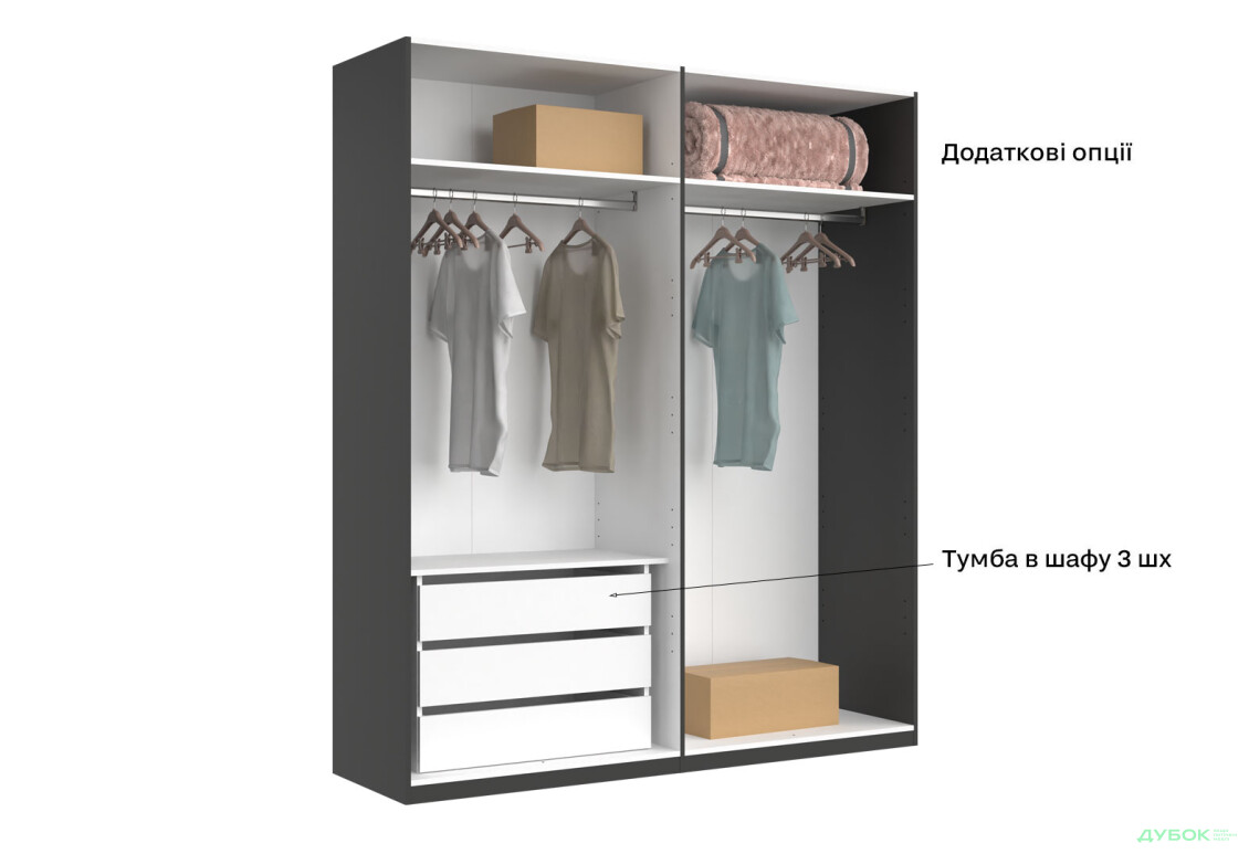 Шкаф МироМарк Doni / Дони 4-хдверный 179 см, графит серия Н - Изображение 13 Изображение 13 - Шкаф МироМарк Doni / Дони 4-хдверный 179 см, графит серия Н