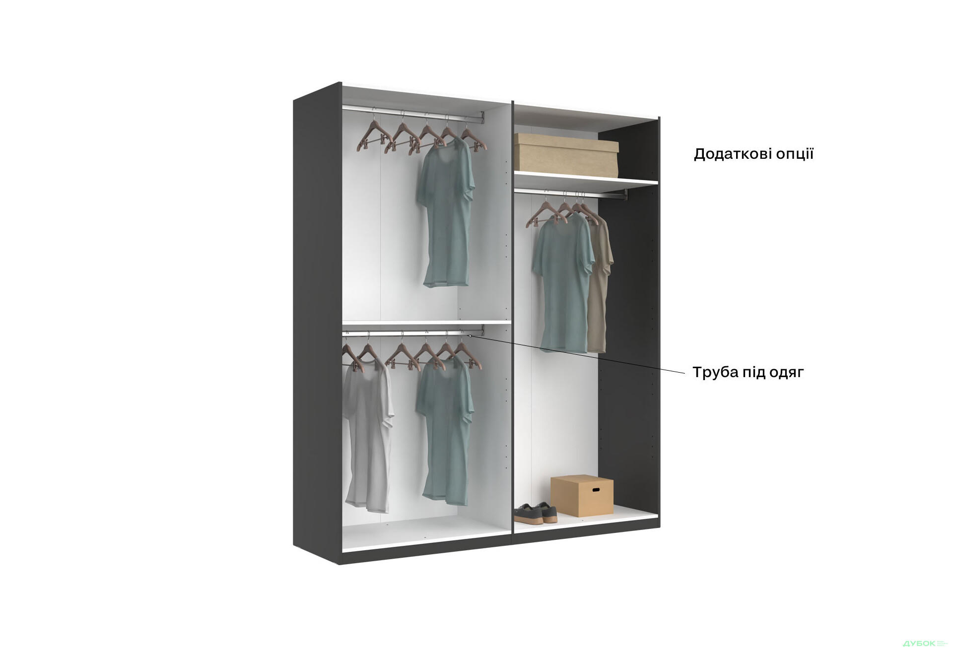 Шкаф МироМарк Doni / Дони 4-хдверный 179 см, графит серия Н - Изображение 15 Изображение 15 - Шкаф МироМарк Doni / Дони 4-хдверный 179 см, графит серия Н