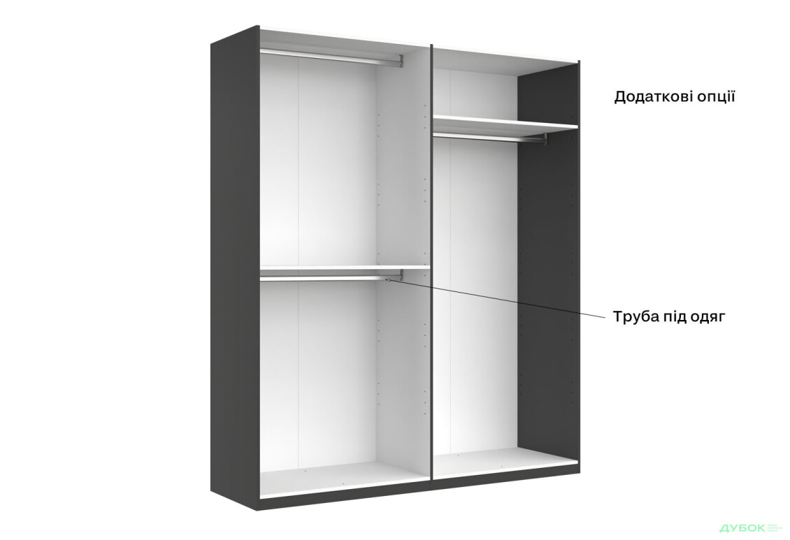 Шкаф МироМарк Doni / Дони 4-хдверный 179 см, графит серия Н - Изображение 14 Изображение 14 - Шкаф МироМарк Doni / Дони 4-хдверный 179 см, графит серия Н