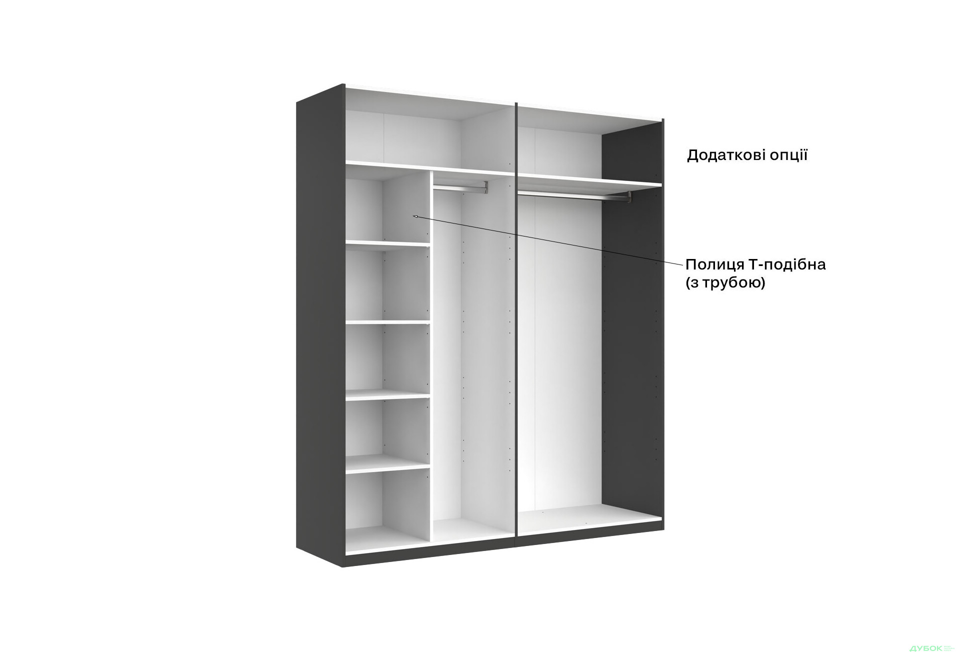 Шкаф МироМарк Doni / Дони 4-хдверный 179 см, графит серия Н - Изображение 18 Изображение 18 - Шкаф МироМарк Doni / Дони 4-хдверный 179 см, графит серия Н