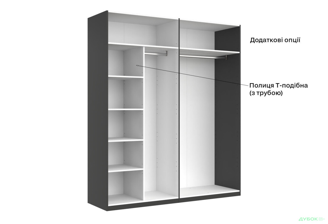 Шкаф МироМарк Doni / Дони 4-хдверный 179 см, графит серия Н - Изображение 18 Изображение 18 - Шкаф МироМарк Doni / Дони 4-хдверный 179 см, графит серия Н