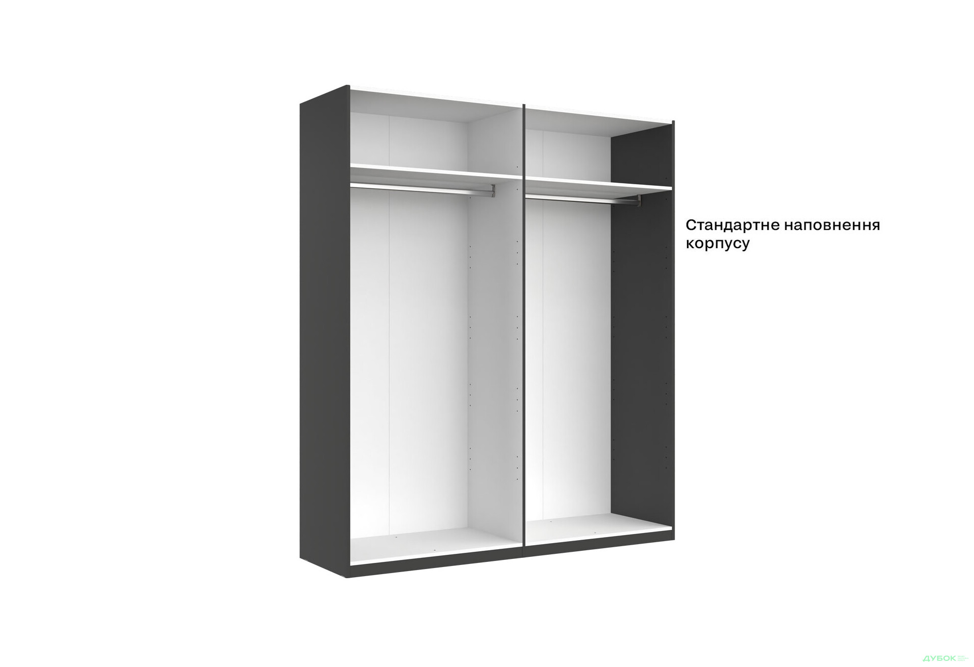Шкаф МироМарк Doni / Дони 4-хдверный 179 см, графит серия Н - Изображение 6 Изображение 6 - Шкаф МироМарк Doni / Дони 4-хдверный 179 см, графит серия Н