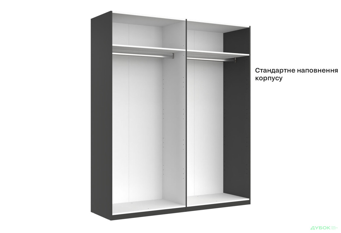 Шкаф МироМарк Doni / Дони 4-хдверный 179 см, графит серия Н - Изображение 6 Изображение 6 - Шкаф МироМарк Doni / Дони 4-хдверный 179 см, графит серия Н