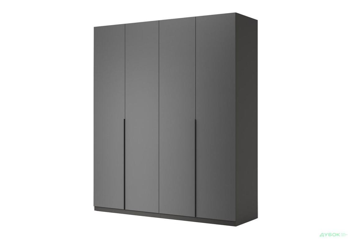 Шкаф МироМарк Doni / Дони 4-хдверный 179 см, графит серия Н - Изображение 1 Изображение 1 - Шкаф МироМарк Doni / Дони 4-хдверный 179 см, графит серия Н